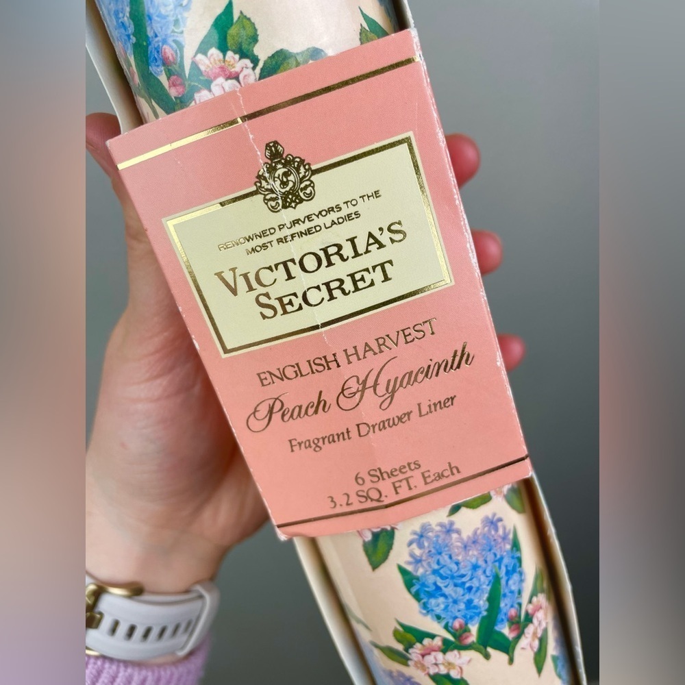VTG Victoria's Secret English Harvest Peach Hyacinth Fragrant Drawer Liner Flora - Picture 10 of 13